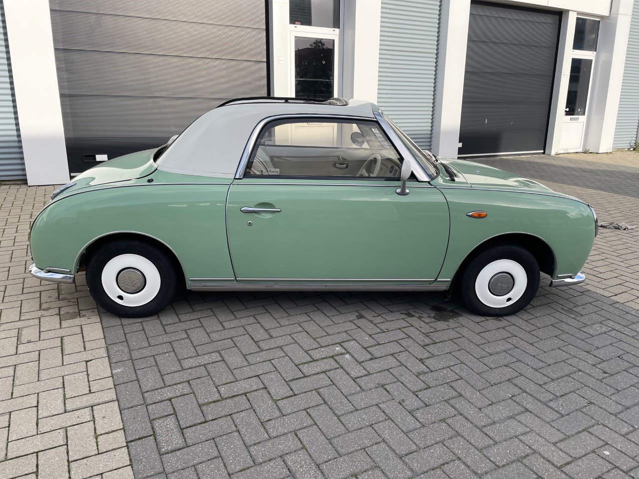 Hele mooie Nissan Figaro in Emerald Groen - Afbeelding 5