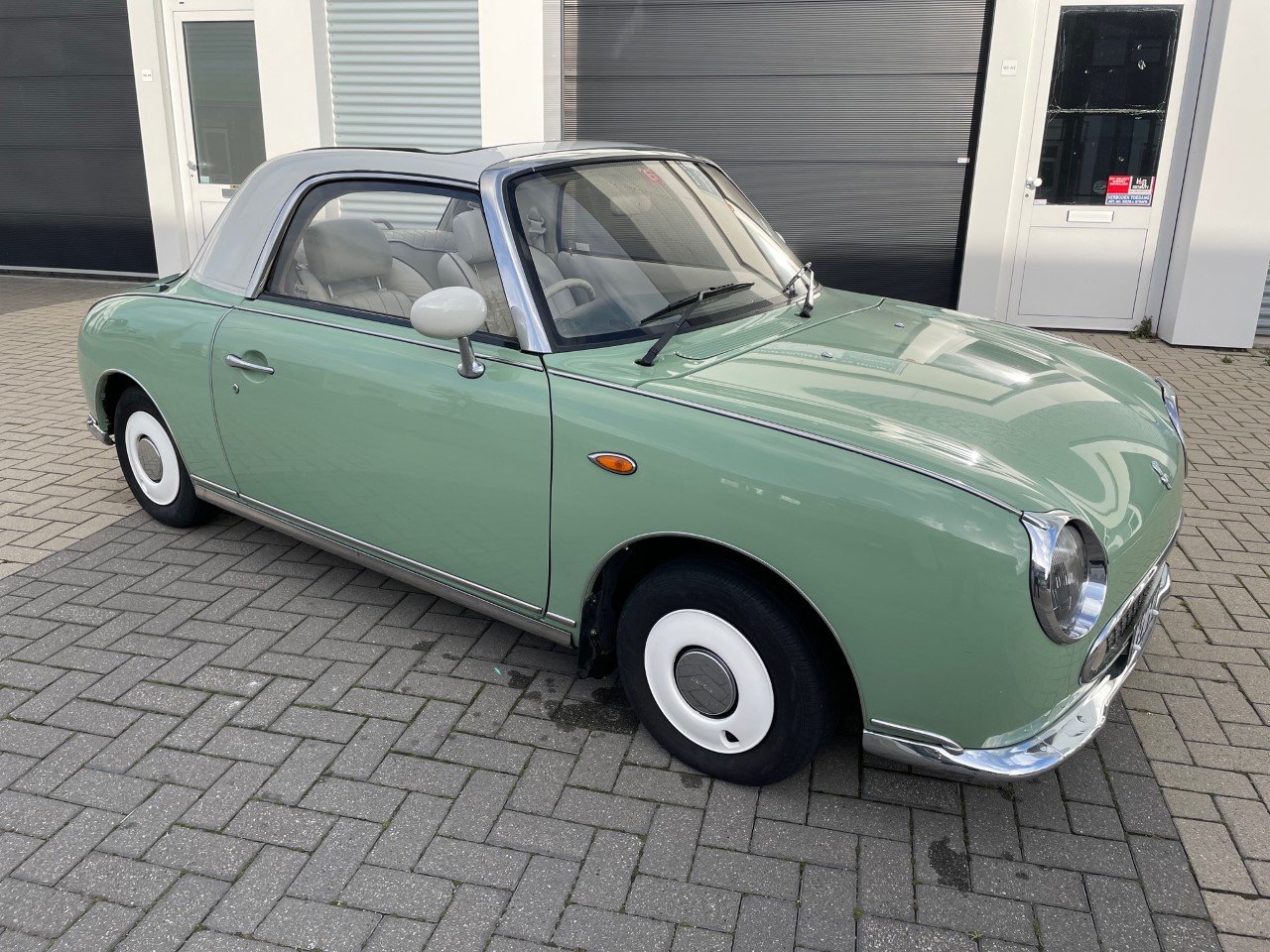 Hele mooie Nissan Figaro in Emerald Groen - Afbeelding 6