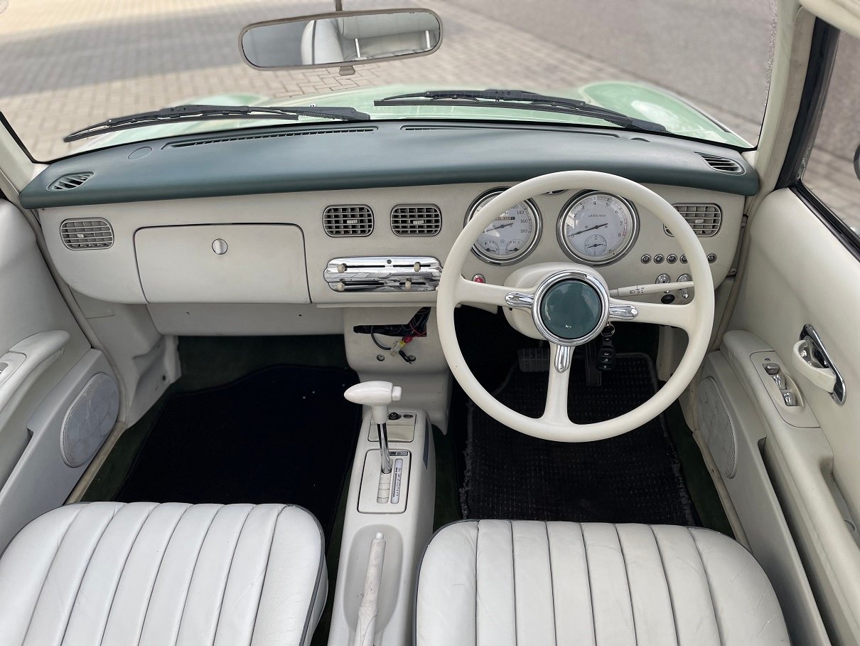 Hele mooie Nissan Figaro in Emerald Groen - Afbeelding 8