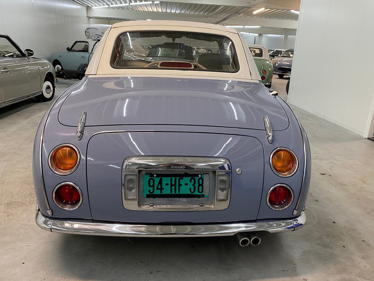 Hele mooie Nissan Figaro in Lapisgrijs uit Japan afkomstig - Afbeelding 3
