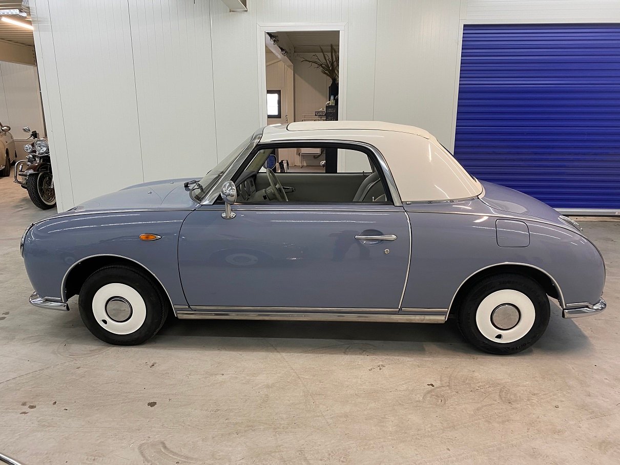 Hele mooie Nissan Figaro in Lapisgrijs uit Japan afkomstig - Afbeelding 7