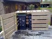 Container ombouw van gebruikt steigerhout! - 1 - Thumbnail
