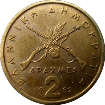 Griekenland 2 drachmes 1984 conditie: circulatie munt - 0