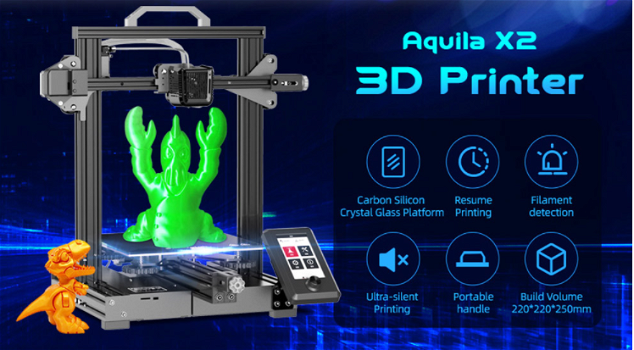 Voxelab Aquila X2 FDM 3D Printer 32-bit Silent Motherboard - 3