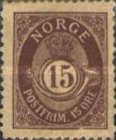 71 Noorwegen 15 Øre 1908 conditie: gestempeld