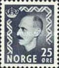 385 Noorwegen 25 Øre 1951 conditie: gestempeld - 0