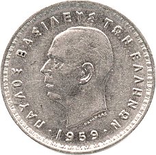 Griekenland 10 drachmes 1959 conditie: circulatie munt