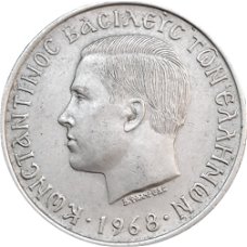 Griekenland 10 drachmes 1968 conditie: circulatie munt
