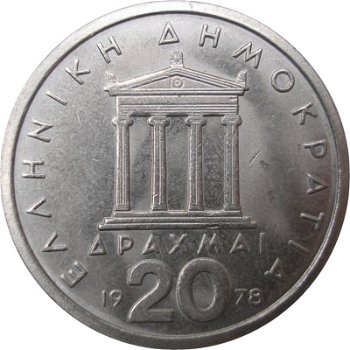 Griekenland 20 drachmes 1978 conditie: circulatie munt - 0
