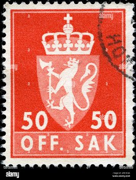 off. sak Noorwegen 50 Øre 1968 conditie: gestempeld - 0
