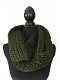 Gebreide col sjaal donker groen - 0 - Thumbnail
