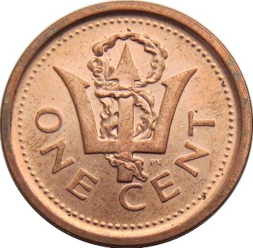 Barbados 1 cent 2012 conditie: circulatie munt - 1