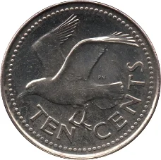 Barbados 10 cent 1973 conditie: circulatie munt
