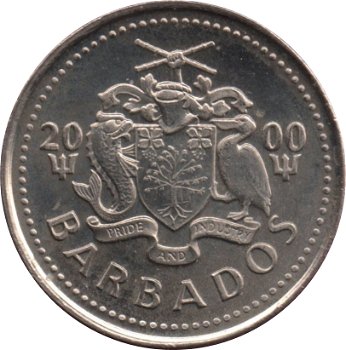 Barbados 10 cent 1987 conditie: circulatie munt - 0