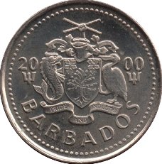 Barbados 10 cent 1987 conditie: circulatie munt