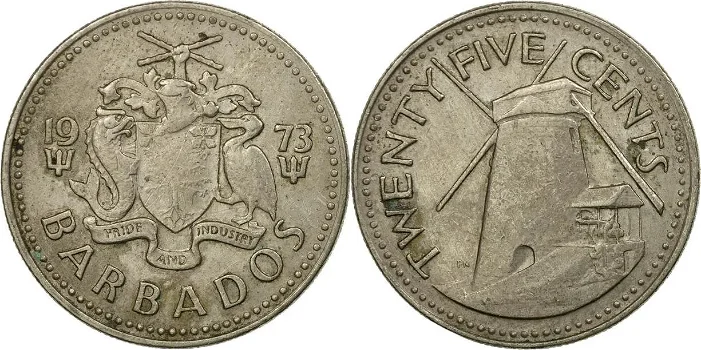 Barbados 25 cent 1981 conditie: circulatie munt - 0