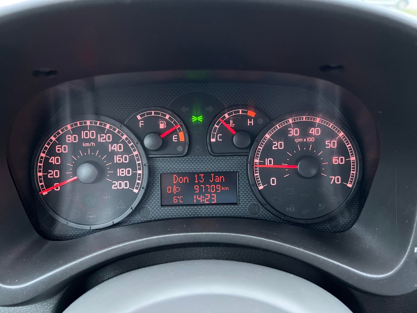 Fiat Panda 1.2 44KW 60PK 2008 Blauw,NapApk,€2995.- - Afbeelding 6