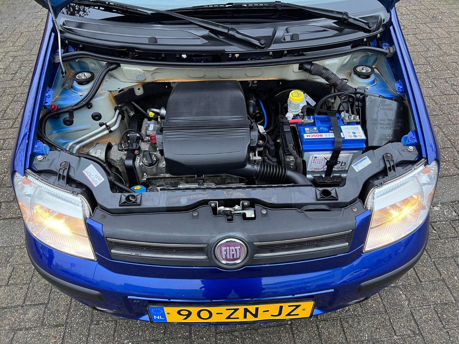 Fiat Panda 1.2 44KW 60PK 2008 Blauw,NapApk,€2995.- - Afbeelding 7