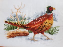 Borduurpakket FAZANT NIEUW !