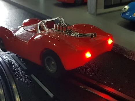 ORANJE NR 6 FLEISCHMANN FORD LOTUS 40 MET LED VERLICHTING! - 3