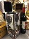 1 houten kist voor een fles wijn,hout met canvas wijn - 2 - Thumbnail