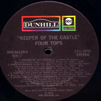 LP - The Four Tops - Keeper of the castle - 2
