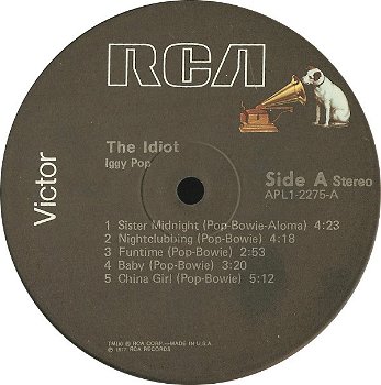LP - Iggy Pop - The Idiot - 1