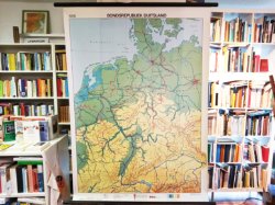 Grote wandkaart / schoolkaart BRD / Duitsland