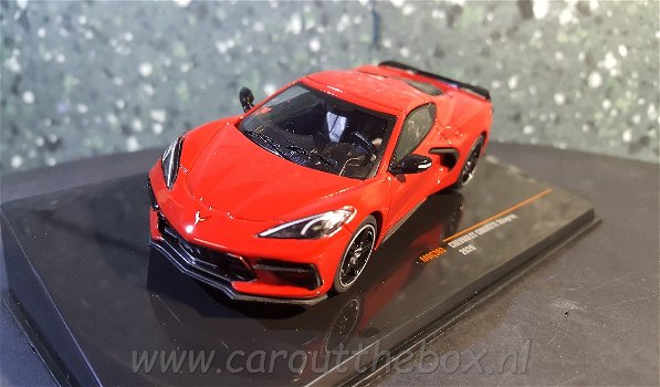 Corvette C8 2020 rood 1/43 Ixo V572 - 1