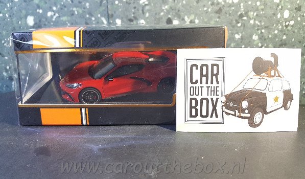 Corvette C8 2020 rood 1/43 Ixo V572 - 4