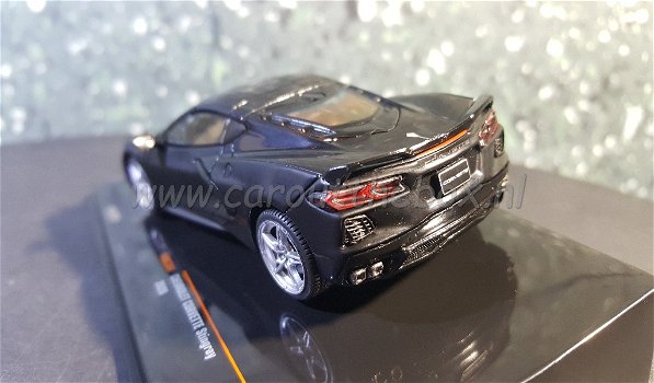 Corvette C8 2020 zwart 1/43 Ixo V573 - 2