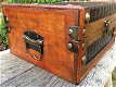 1 houten kist, collectebus, hout en leer, prachtig - 4 - Thumbnail