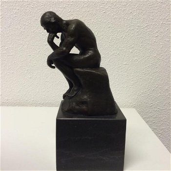 1 Sculptuur Brons, de denker - 1