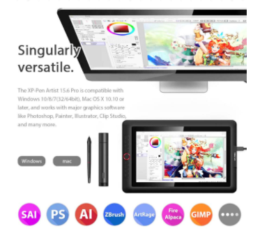 XP-PEN Artist 15.6 Pro Graphic Tablet with 15.6 Inch 120% - 4
