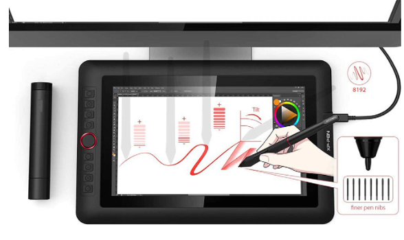 XP-PEN Artist 13.3 Pro Graphic Tablet with 13.3 Inch 88% NTS - 4