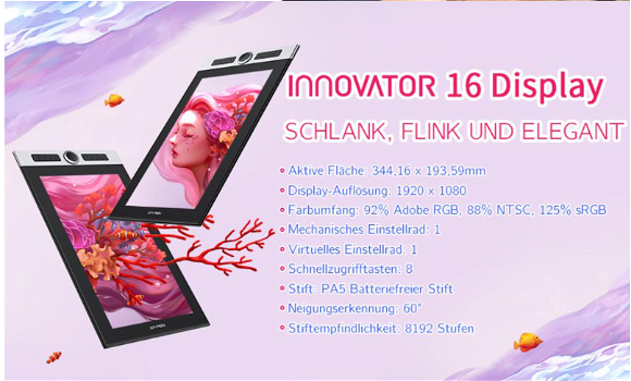 XP-PEN Innovator 16 Graphic Tablet with 15.6 Inch 1920 x - 2