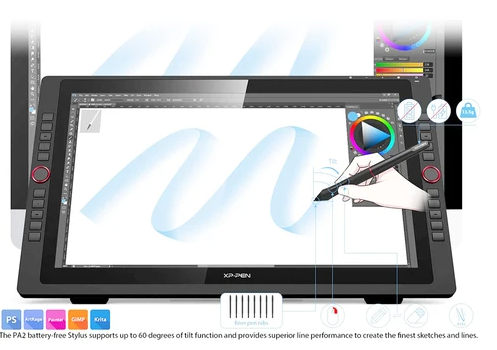 XP-PEN Artist 22R Pro Graphic Tablet with 21.5 Inch FHD Dis - 2
