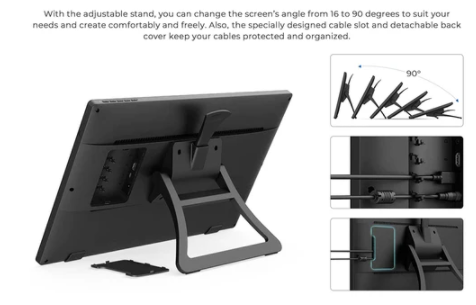 XP-PEN Artist 22 2nd Generation Graphic Tablet with 21.5 Inc - 4