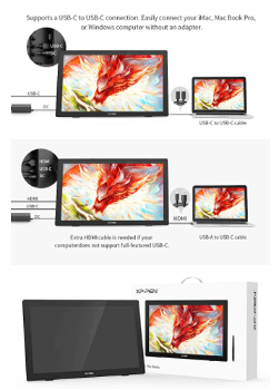 XP-PEN Artist 24 Graphic Tablet with 23.8 Inch 2K QHD Display - 5