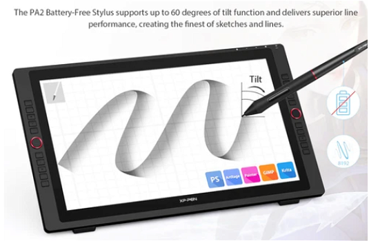 XP-PEN Artist 24 Pro Graphic Tablet with 23.8 Inch 2K QHD - 6
