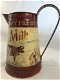 Melkkannetje met koe , vintage , blik als een bloemenvaas - 5 - Thumbnail