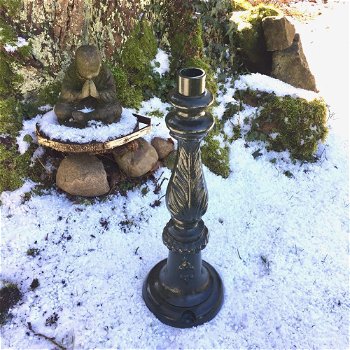 Lamp antiek-Look, retro tuin lamp staand, tuinlantaarn - 1