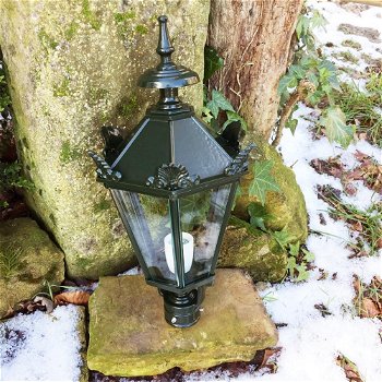 Lamp antiek-Look, retro tuin lamp staand, tuinlantaarn - 5