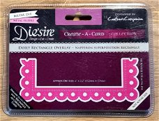 Nieuw snijmal Create A Card Doily Rectangle Overlay van Die'sire. 