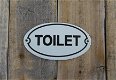 Bordje emaille toilet voor de deur , wc - 0 - Thumbnail