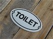 Bordje emaille toilet voor de deur , wc - 1 - Thumbnail