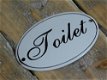 Bordje emaille Toilet voor aan de WC-deur - 3 - Thumbnail