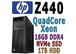 HP Z440 Workstation Xeon E5 3.6Ghz, 16GB DDR4, 256GB SSD W10