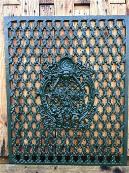 iron deur , raam rooster, wandornament, smeedwerk - 0