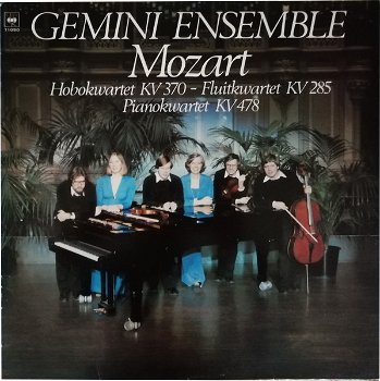 LP - Gemini Ensemble - Mozart Hobo en fluitkwartet - 0